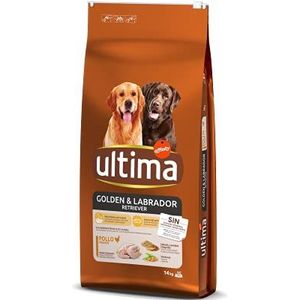 Ultima Medium-Maxi Golden & Labrador droogvoer voor honden, 14 kg