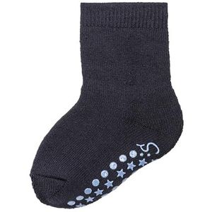 Sterntaler Uniseks ABS-sokken, effen wol, blauw, 18