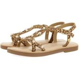 GIOSEPPO Martell Sandalen - Luipaard Print - Natuurlijk Leer