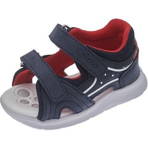 Chicco, Sandaal Met Dubbele Klittenbandsluiting, Kinderen En Tieners, Blauw (6), 18 EU, Design in Italië