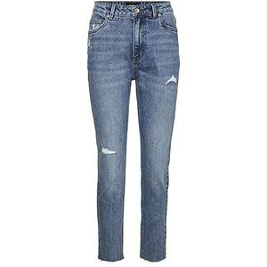 VERO MODA VMBRENDA Straight Fit Jeans met hoge taille, blauw (medium blue denim), 32