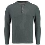 Key Largo - Shirt 'SANDRO' - Donkergroen - Lange Mouwen