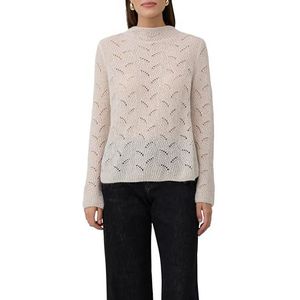 Gebreide Trui - Semi-transparant - Met Opengewerkt Patroon - Regular Fit