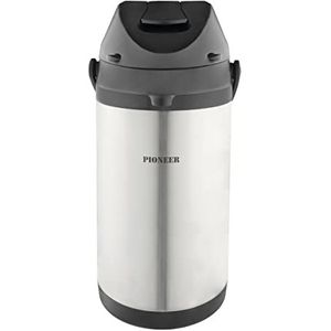 Pioneer Kolven Rvs Airpot Warm Koud Water Thee Koffiedispenser Conferentie Event Flask, 4 liter