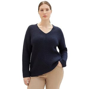 TOM TAILOR Basic damestrui met V-hals, 10668-sky Captain Blue, 48