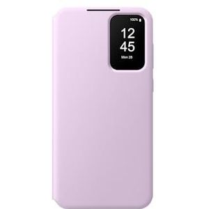Samsung Smart View Wallet Cover beschermhoes met kijkvenster meldingen voor Galaxy A55 5G, lavendel