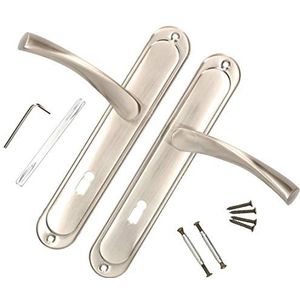 KOTARBAU Deurklink 72 mm BB deurklink satijnen deurbeslag deurklink klinkgarnituur lang schild deurkrukgarnituur binnendeur buitendeur handgreep deurbeslag