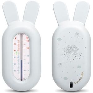 Suavinex, Badthermometer voor baby's + 0 maanden, waterthermometer, zonder kwik, nauwkeurig en met kleurenschaal, robuust en eenvoudig te gebruiken, Dreams blauw