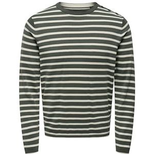 ONLY & SONS Heren gebreide trui ONSKALBY trui, Castor Gray, XXL
