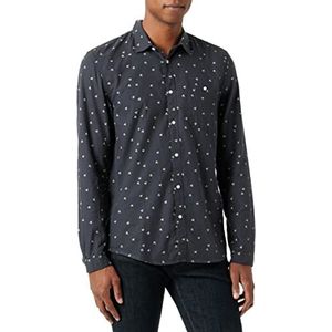 TOM TAILOR Denim Uomini Shirt met patroon 1032382, 30261 - Grey Green Triangle Print, M