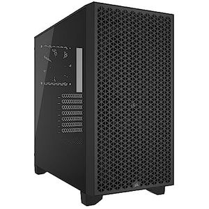 CORSAIR 3000D AIRFLOW Mid-Tower PC-Behuizing - 3-Pins Ventilatoren - GPU-Ondersteuning met Vier Sleuven - Geschikt voor Ventilatoren tot 8 x 120 mm - Ontwerp met Hoge Luchtstroom - Zwart