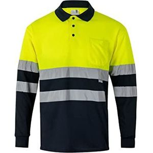 Velilla 175 - Tweekleurig poloshirt met lange mouwen
