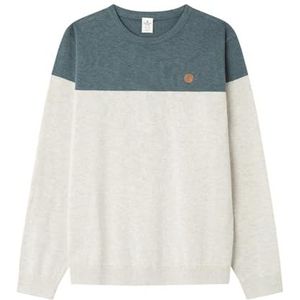 Springfield Gebreid vest Mini-Me Color Block, grijs, maat 9-10