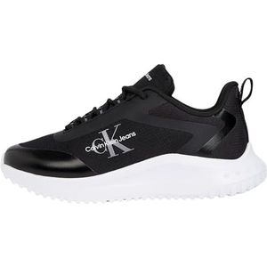 Calvin Klein Dames Eva Runner Low Lace Mix Ml Wn Yw0yw01442 Sneakers, Black Ck Black, 38 EU