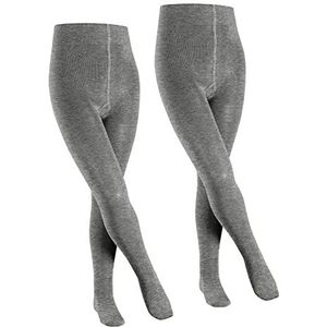 FALKE - Family - Panty's - Grijs - 2 Paar - Hoge Taille - Effen