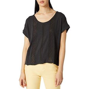 Mavi Dames Lace Detail Top T-Shirt, Phantom, L