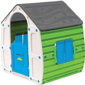 Paradiso Toys Speelhuis Summer 102 X 90 Cm Groen/Grijs/Blauw