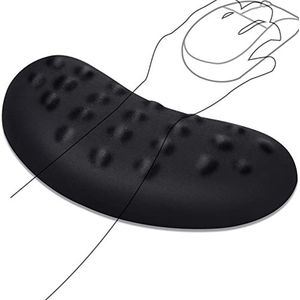 Gimars Muis Polssteun, Ergonomische Memory Foam Muis polssteun met Massagenoten voor Druk- en Pijnverlichting, Polssteun voor Computer Laptop Kantoor PC Gamen