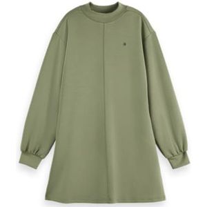 Scotch & Soda Modale Jurk, Olie Groen U362, XS
