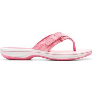 Clarks - Brinkley Sea - Teenslippers - Roze - Stof - Casual