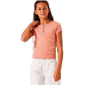 Garcia Kids T-shirt met korte mouwen voor meisjes, Peach Cloud, 128/134, Peach Cloud, 128 cm