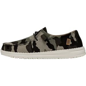 Hey Dude Wendy mocassin voor dames, Camo groen, 36 EU