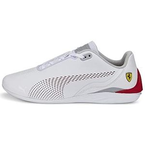 PUMA Ferrari Drift Cat Decima Sneakers voor dames, Puma White Rosso Corsa, 44 EU