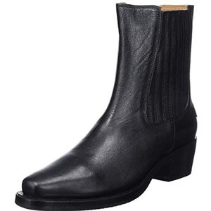 Shabbies Amsterdam Dames SHS1159 Chelsea Ankle Western Boot, Zwart, 42 EU, zwart, 42 EU