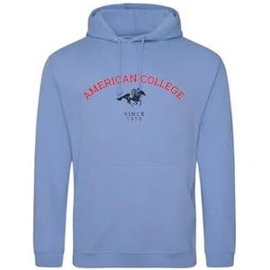 AMERICAN COLLEGE USA Sweatshirt Sweatshirt Print Warme Kleding Unisex Kinderen Jongens en Meisjes Casual Model ACSCW3 Sky Blue 10 Jaar, Turkoois, 10 ans
