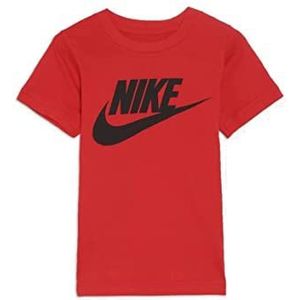 Nike Futura S/S Tee White, kinderen, wit logo, zwart, Rood, 12 Maanden