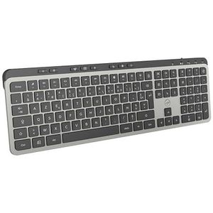 Mobility Lab – KP450W draadloos toetsenbord met meerdere verbindingen – AZERTY, ontvanger 2,4 GHz USB + 2 x Bluetooth, 25 multimedia-sneltoetsen, snel opladen via USB-C – Windows