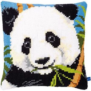 Vervaco Counted Cross Stitch Panda Kit Kruissteekkussen, ca. 40 x 40 cm