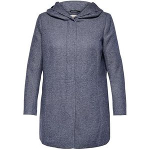 ONLY CARMAKOMA Carsedon Light Coat OTW NOOS, Maritiem Blauw/Detail: Melange, XL