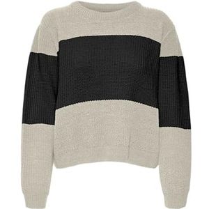 Vero Moda - Vmagate Block Ls o-Neck Pullover Ent - Dames - Gebreide Truien