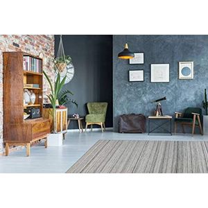One Couture tapijt, gestreept, strepen, lijnstructuur, vintage, grijs, 120 x 170 cm