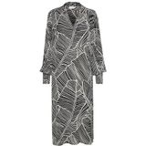 Kaffe - Blousejurk 'Agenette' - Zwart/Wit - Viscose - Losvallend Model