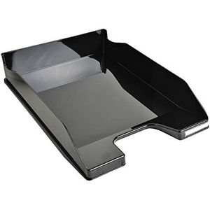 Exacompta - ref. 113214D - Set van 6 Brievenbakken COMBO MIDI - Afmetingen: 34,6 x 25,5x 6,5 cm - voor A4 documenten + - kleur zwart glanzend