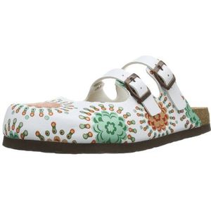 Dr. Brinkmann dames 600301 slippers, wit, veelkleurig 3, 41 EU