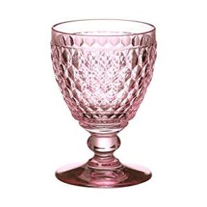 Villeroy & Boch Boston Coloured wijnglas rode wijn, kristal, roze, 9 x 9 x 13,2 cm