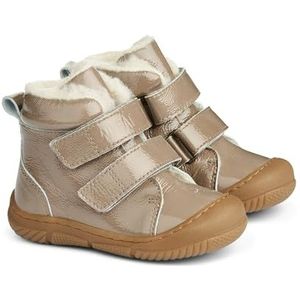 Wheat Unisex kinderschoenen lakleer looplaarzen Snugga wol baby 100% patent leer loopschoen, 0090 Taupe, 22 EU