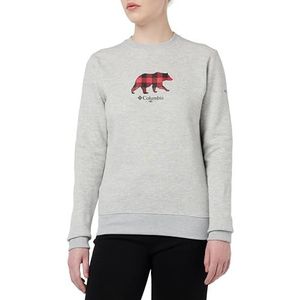 Columbia Sweater Hart Mountain™ II Graphic Crew Grey XS Dames, Grijs, XS