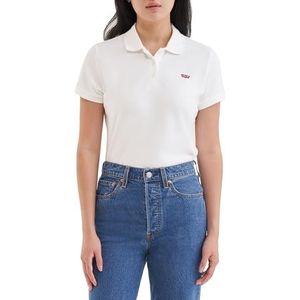 Levi's Polo's Slim Polo voor dames, wit, M