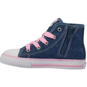 Lurchi 74L0013017 Sneakers voor jongens en meisjes, jeans-roze, 24 EU, Jeans Rose, 24 EU