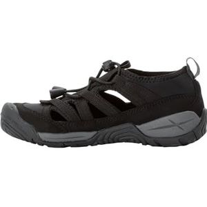 Jack Wolfskin Villi K Sandalen voor kinderen, uniseks, zwart, 33 EU