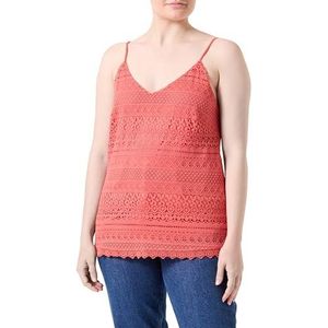 VERO MODA Vrouwelijk onderhemd VMHONEY LACE Singlet EXP, Burnt Sienna, L