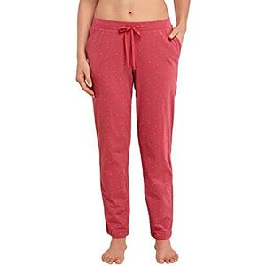 Schiesser Mix&Relax Jersey broek voor dames, lange pyjamabroek, rood (500), 42