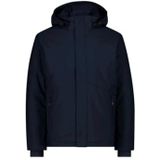 CMP - Softshell Herenjack - Zwart-Blauw - Met Afneembare Capuchon