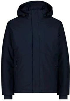 CMP - Softshell Herenjack - Zwart-Blauw - Met Afneembare Capuchon