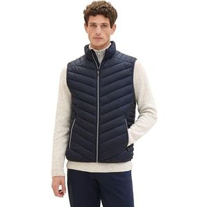 TOM TAILOR Heren 1038902 vest, 10668-Sky Captain Blue, 3XL, 10668 - Sky Captain Blue, 3XL