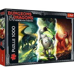 Trefl - Dungeons & Dragons: Legendarische Monsters Van Faerun - Puzzel 1000 Elementen - Puzzel voor Fantasy Fans en D&D Spelers, Creatief, Klassieke Puzzels voor Volwassenen en Kinderen vanaf 12 Jaar
